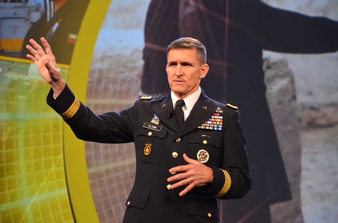 General Michael Flynn wearing military uniform