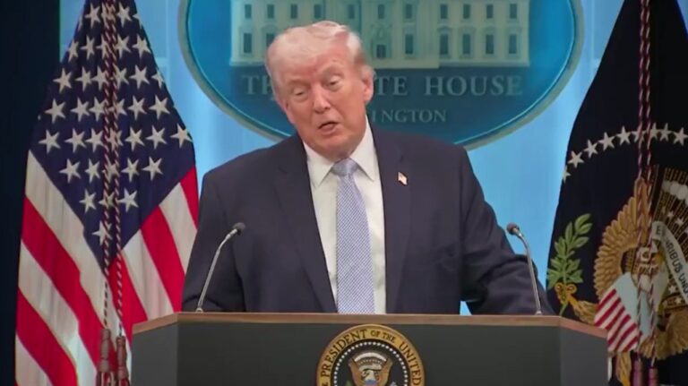 President Trump speaking