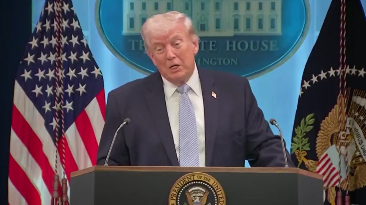 President Trump speaking