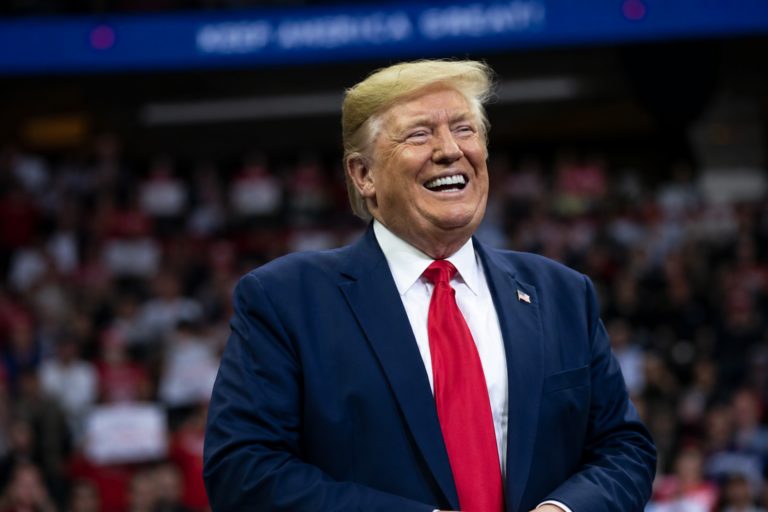 AI Rendering of President Trump laughing