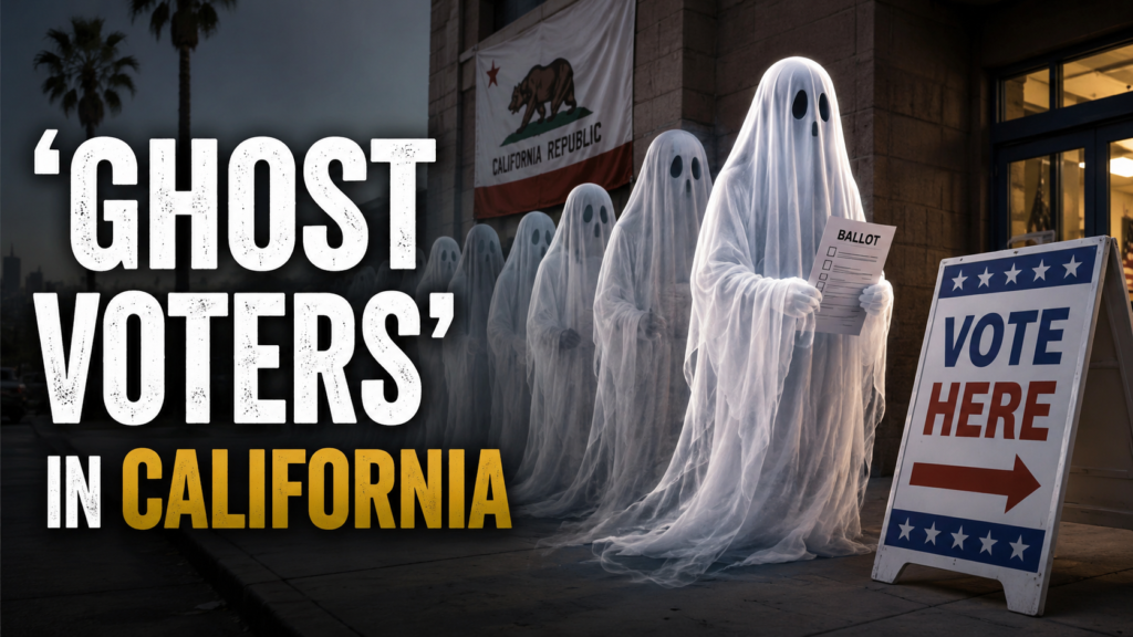 Ghosts standing in line to vote