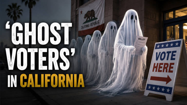 Ghosts standing in line to vote