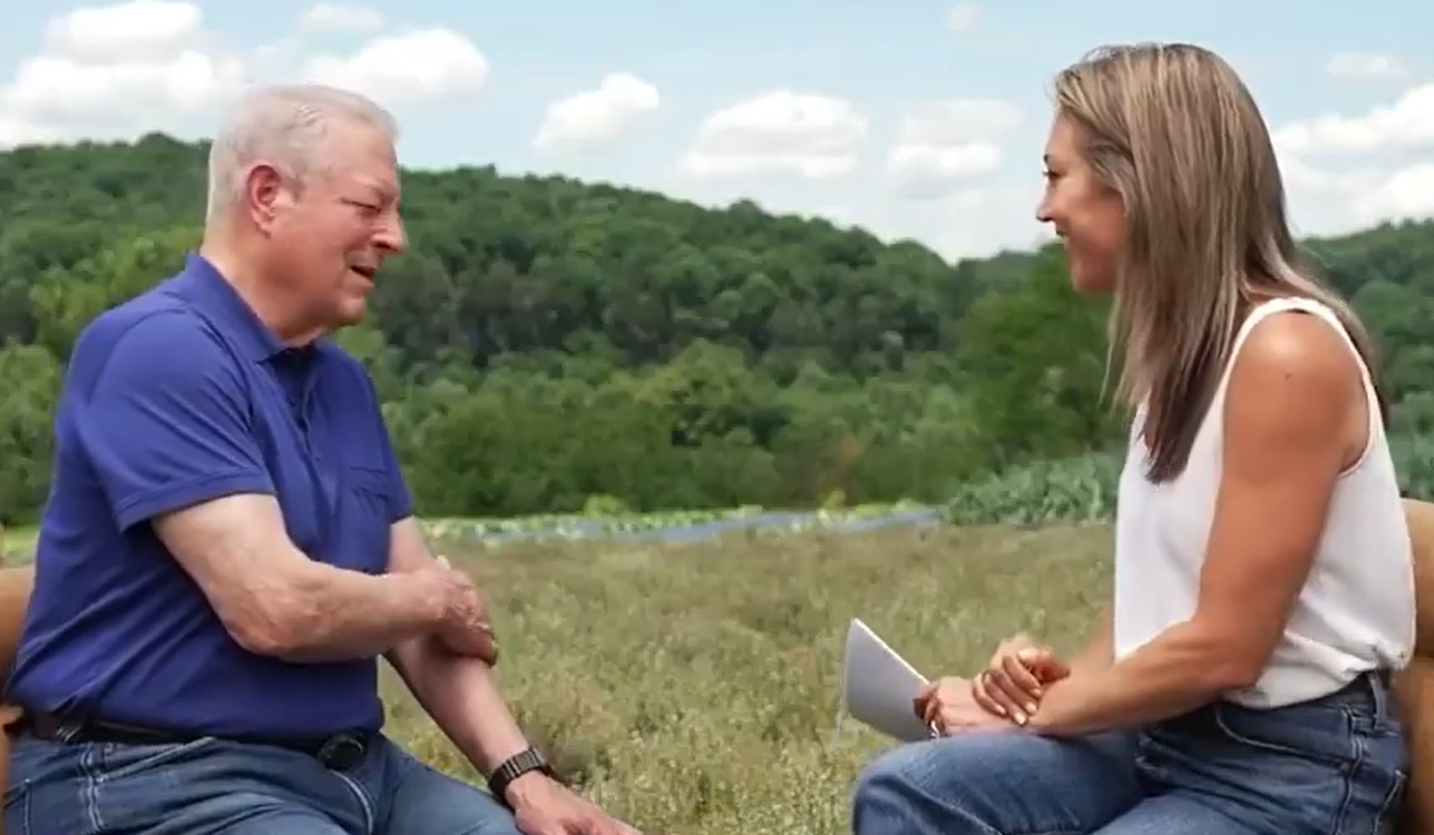 Al Gore with female interviewer