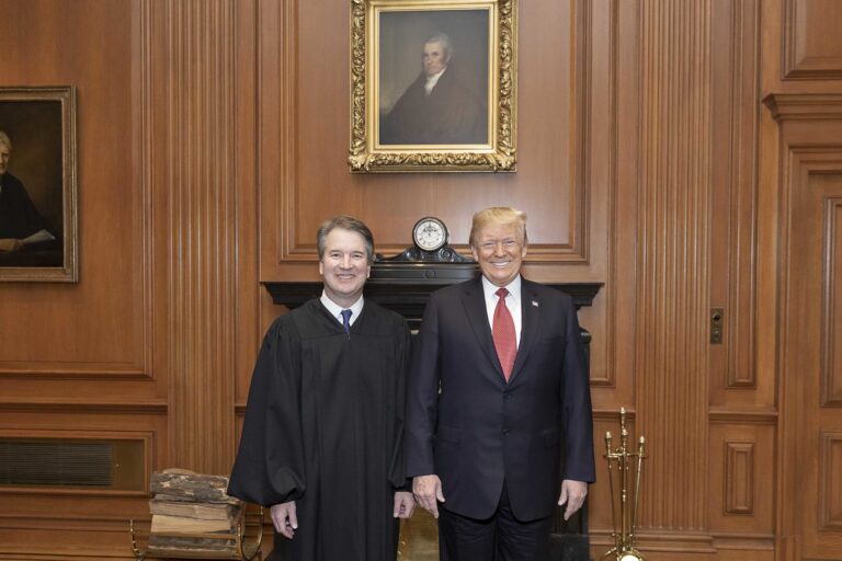 Brett Kavanaugh and President Trump
