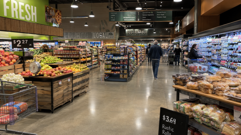 Inside of a grocery store