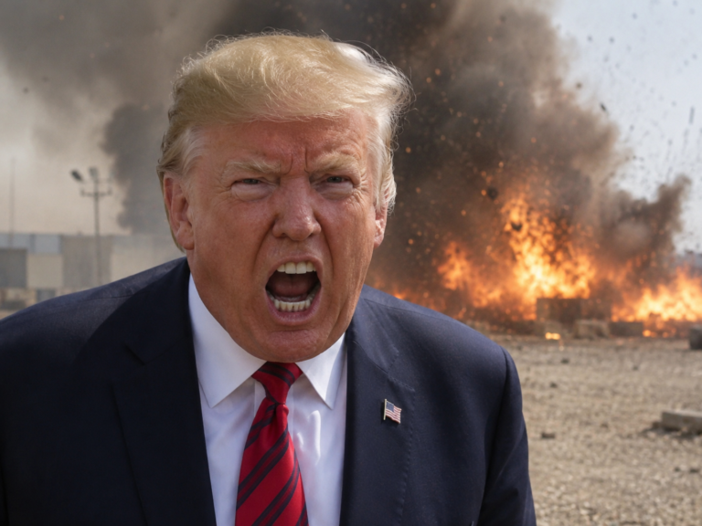 President Trump yelling