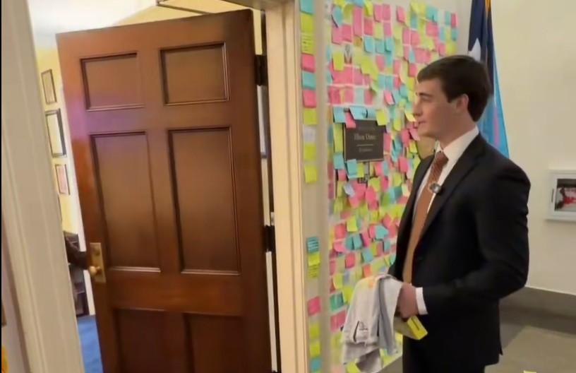 Nick Shirley at Ilhan Omar's office