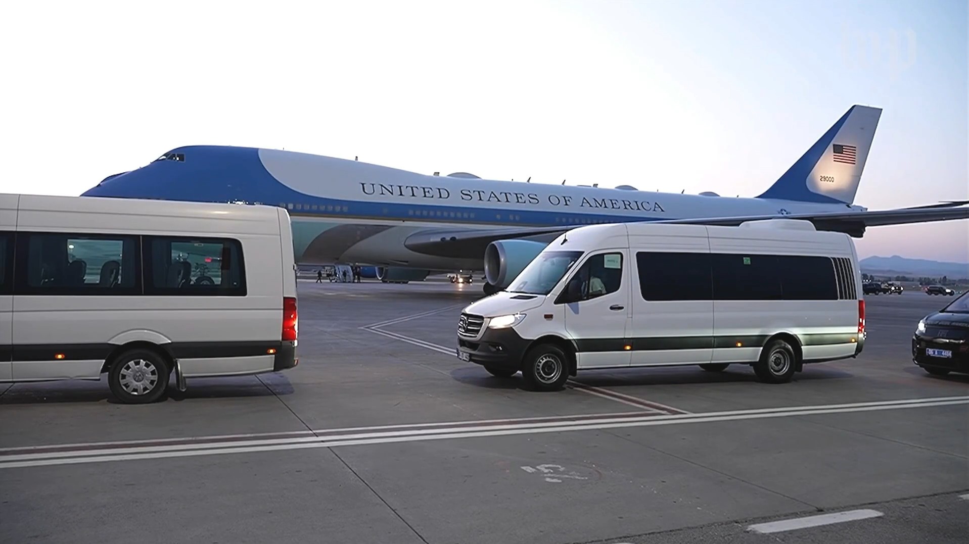 Airport with Air Force One