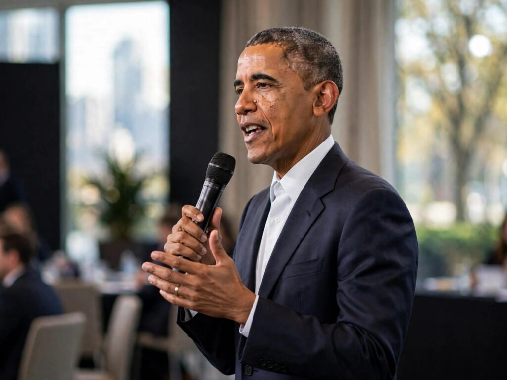 Barack Obama defending Ilhan Omar in a dispute over a reported federal investigation