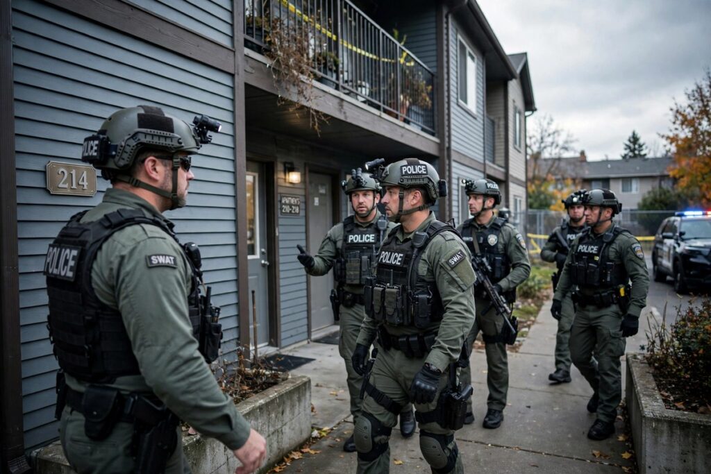 Federal agents conduct a coordinated operation in New York City amid an alleged healthcare fraud investigation