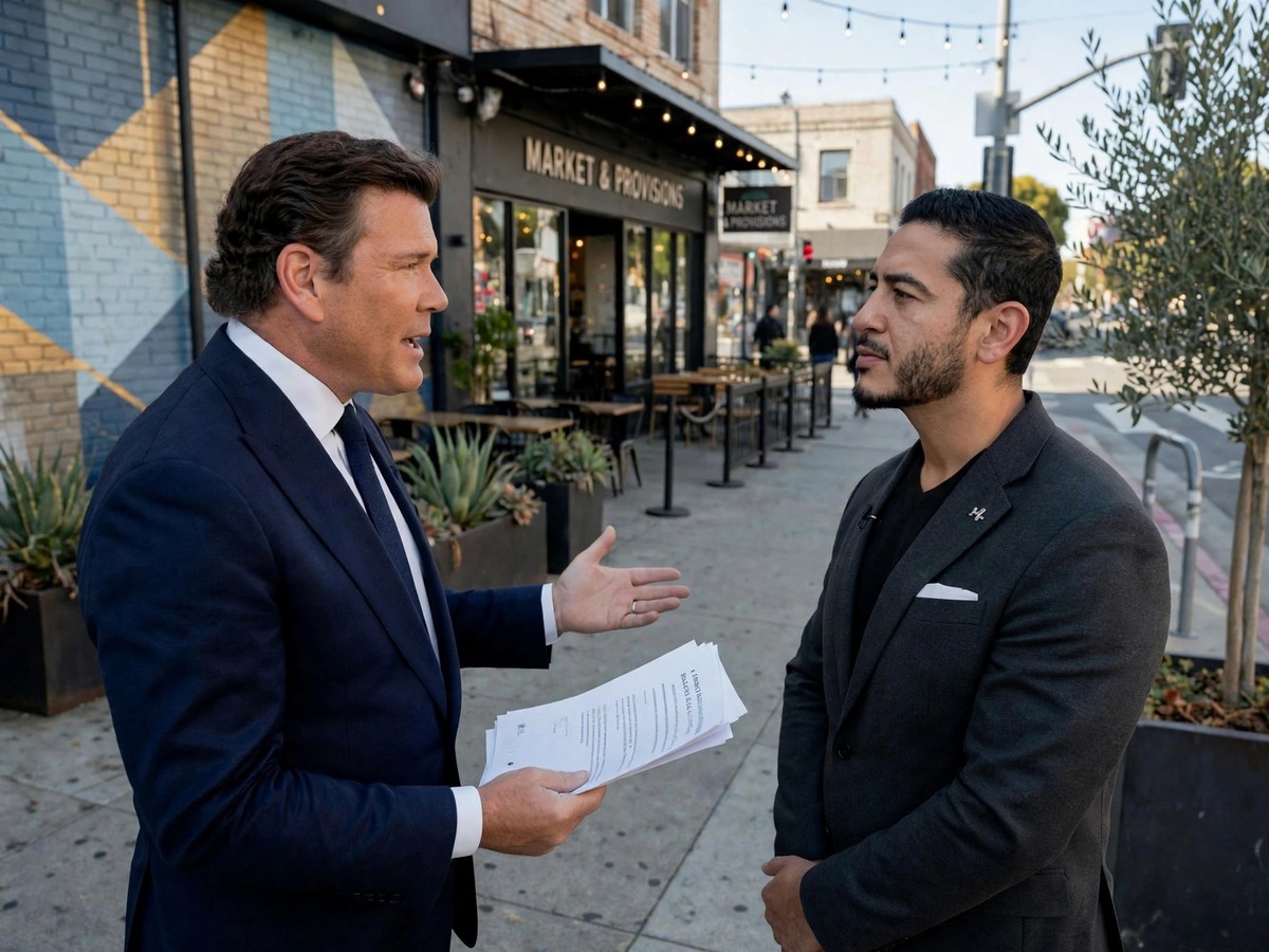Abdul El-Sayed speaks with Fox News anchor Bret Baier during an interview