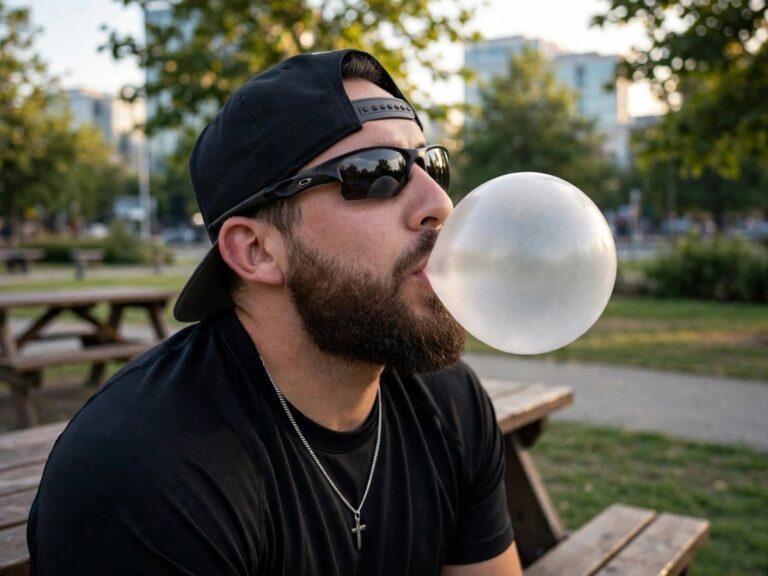 Chewing gum and a proposed microplastics warning label
