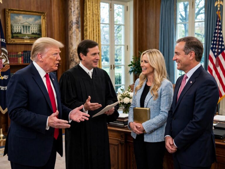 President Trump swears in Todd Blanche as Deputy Attorney General